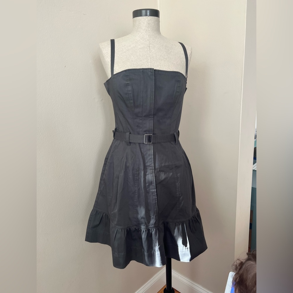 Just Cavalli Roberto Cavalli Black Corset Belted Mini Dress Size 44